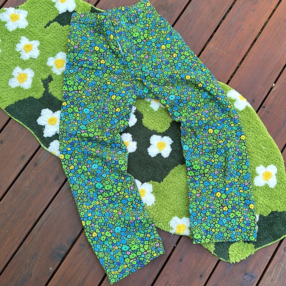 BIG BUD PRESS moss blossom work pants EUC